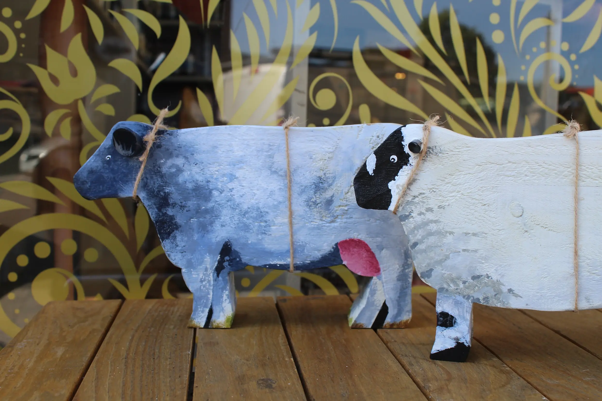 Handpainted sheep breeds.